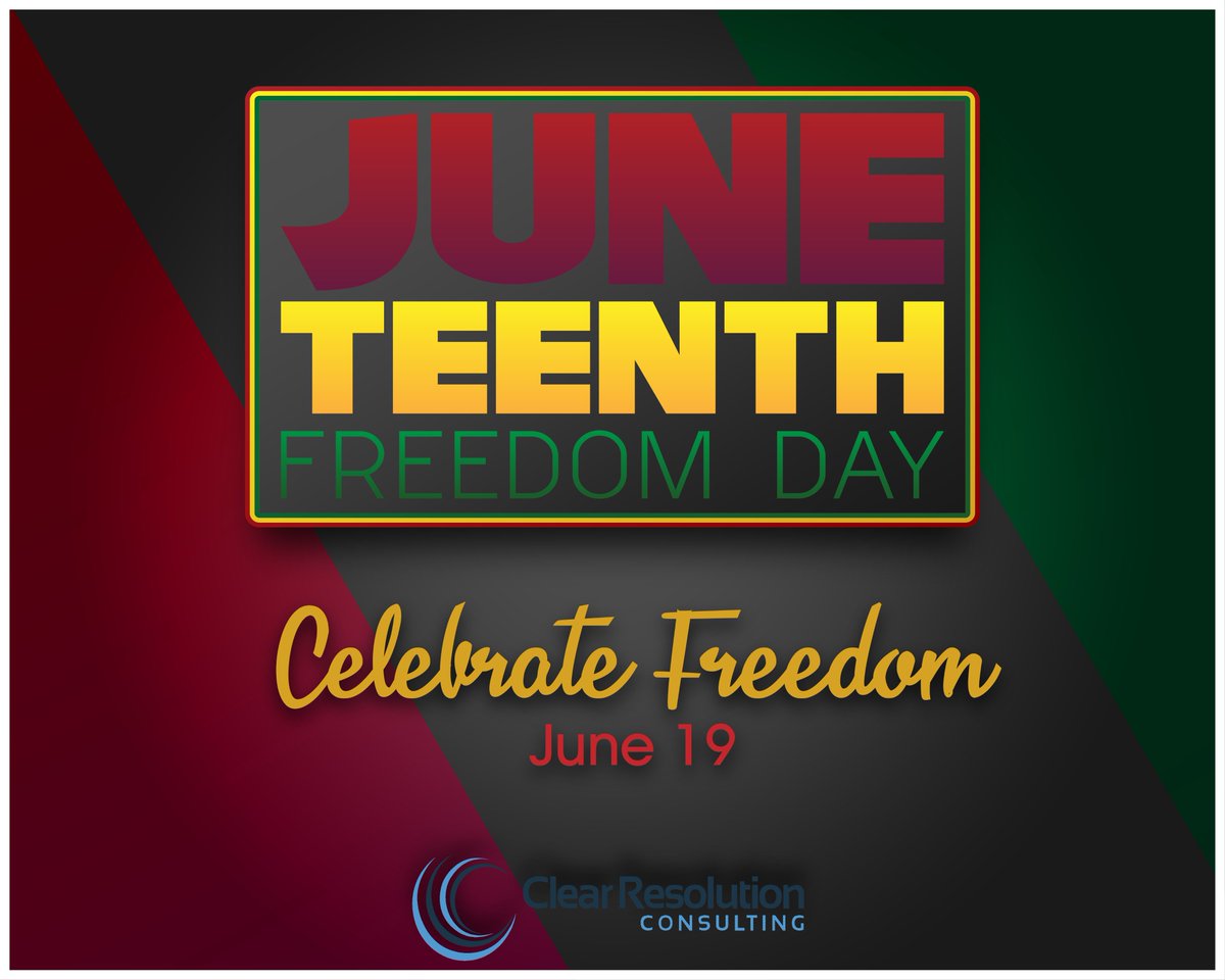 crctoday's tweet photo. The historical legacy of Juneteenth upholds the 13th Amendment and America's dedication to freedom and equality for all. Known  as the U.S. 2nd Independence Day, Juneteenth commemorates the  end of African American enslavement in Texas on June 19th, 1865. https://t.co/sbYmFauEyP