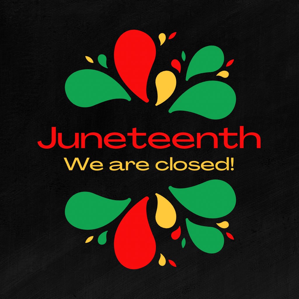 ElmoreLibrary's tweet image. We are closed today in observance of Juneteenth. #elmorelibrary #elmoreohio #genoalibrary #genoaohio #weareclosed #woohoodayoff #juneteenth