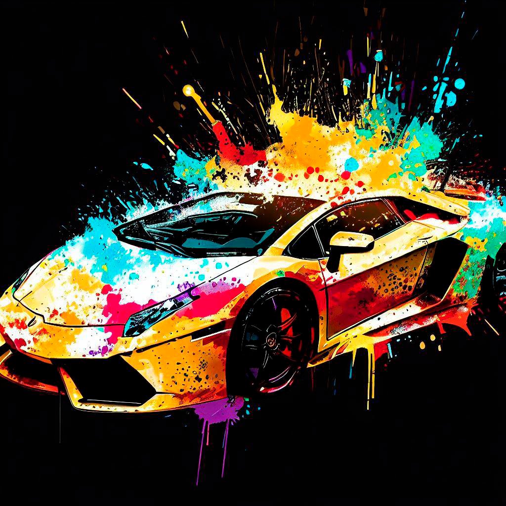 #Lamborghini #SplashArt #CarArt #AutomotiveBeauty #SpeedAndLuxury #DynamicDesign #ArtisticExpression #CarEnthusiasts #VibrantColors #Masterpiece #IconicEmblem #ExcitingCreation #ArtLovers #ArtCommunity #CaptivatingDesign #PassionateArt #CarLovers