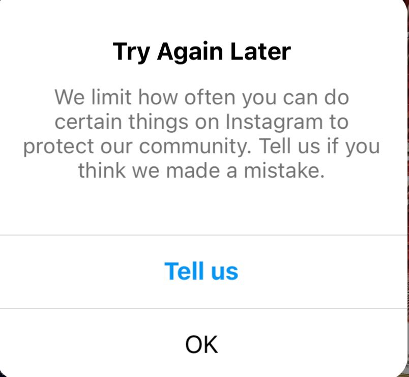 I’m getting really tired of instagram acting like this #instagramdown