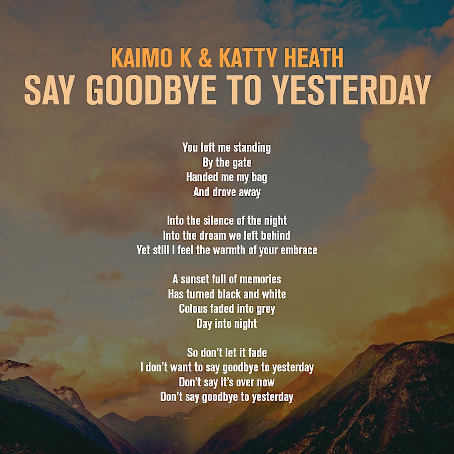 Sing along with @kattyheath! 🎤 #VocalTranceLyrics 🧡It's another stunning vocal performance from her on 'Say Goodbye To Yesterday', produced by one of our label's favourites, @KaimoK! raznitzan.lnk.to/SayGoodbyeToYe… @RazNitzan