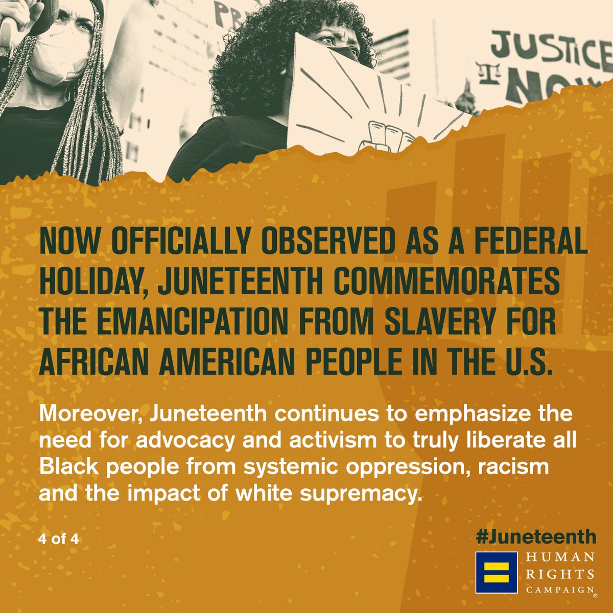 But Juneteenth is more than that. It serves as a reminder to combat all forms of systemic racism and oppression that continue to challenge true Black liberation.