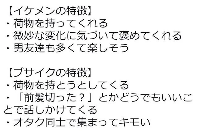 やってることは同じなのに・・『イケメン』と『ブサイク』の差が辛辣すぎるｗｗ