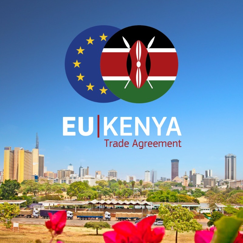 EU_Commission's tweet photo. 🇪🇺🌹🇰🇪 We have a deal.

The EU and Kenya closed a very ambitious trade agreement with strong trade and sustainability commitments.

It will bring our regions closer, and unlock new areas of cooperation and mutual benefit for our workers, businesses and traders. 

#EUTrade