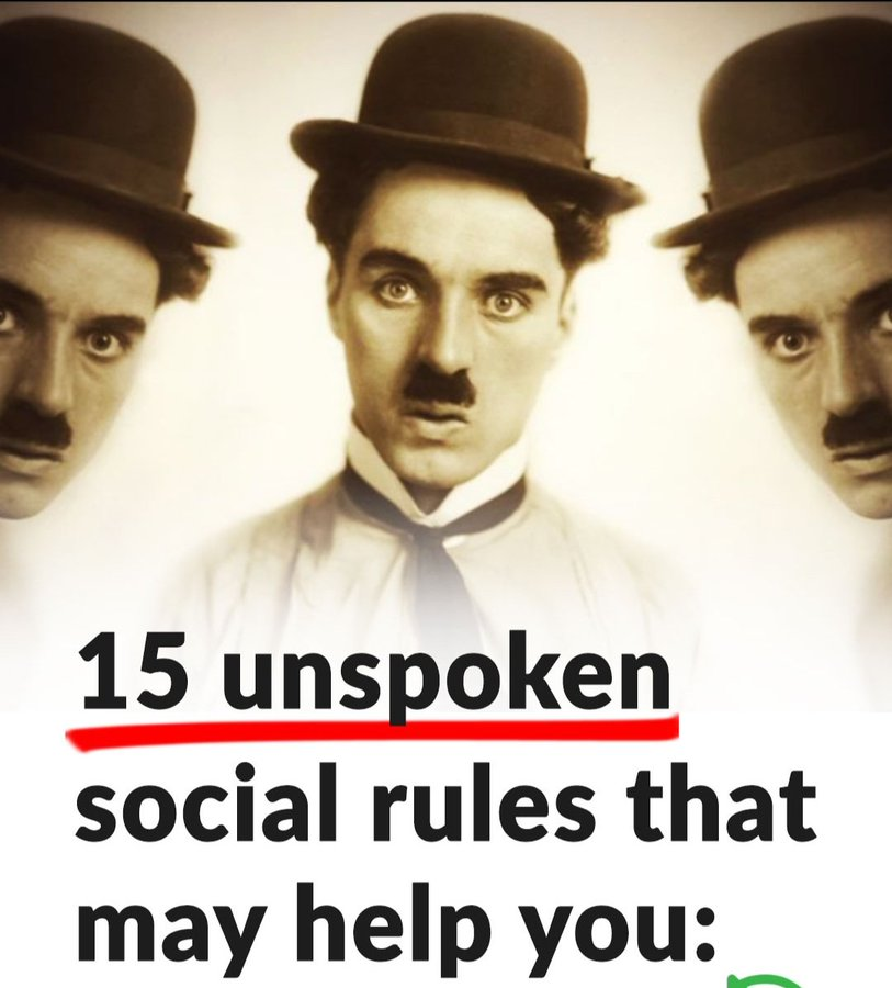 15 Unspoken Social Rules That May Help You:

-Thread-
