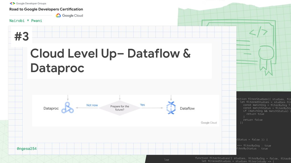 Ngesa254's tweet photo. 🌩️⚡️ Cloud Level Up
Dataflow and Dataproc are powerful #GoogleCloud Analytics tools
They can both be used to implement ETL Data Warehousing solutions 🌐
But how do you choose between them?
Let's explore!
⤵️🚀 #CloudLevelUp #CloudAI #ML https://t.co/978YRkyIis
