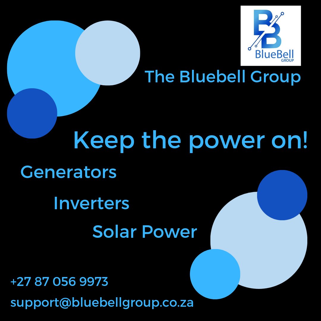 BlueBellGroup's tweet photo. #Loadshedding #SouthAfrica #nopower #alternativepower #solarpower #solarenergy https://t.co/9KobQVpyiO