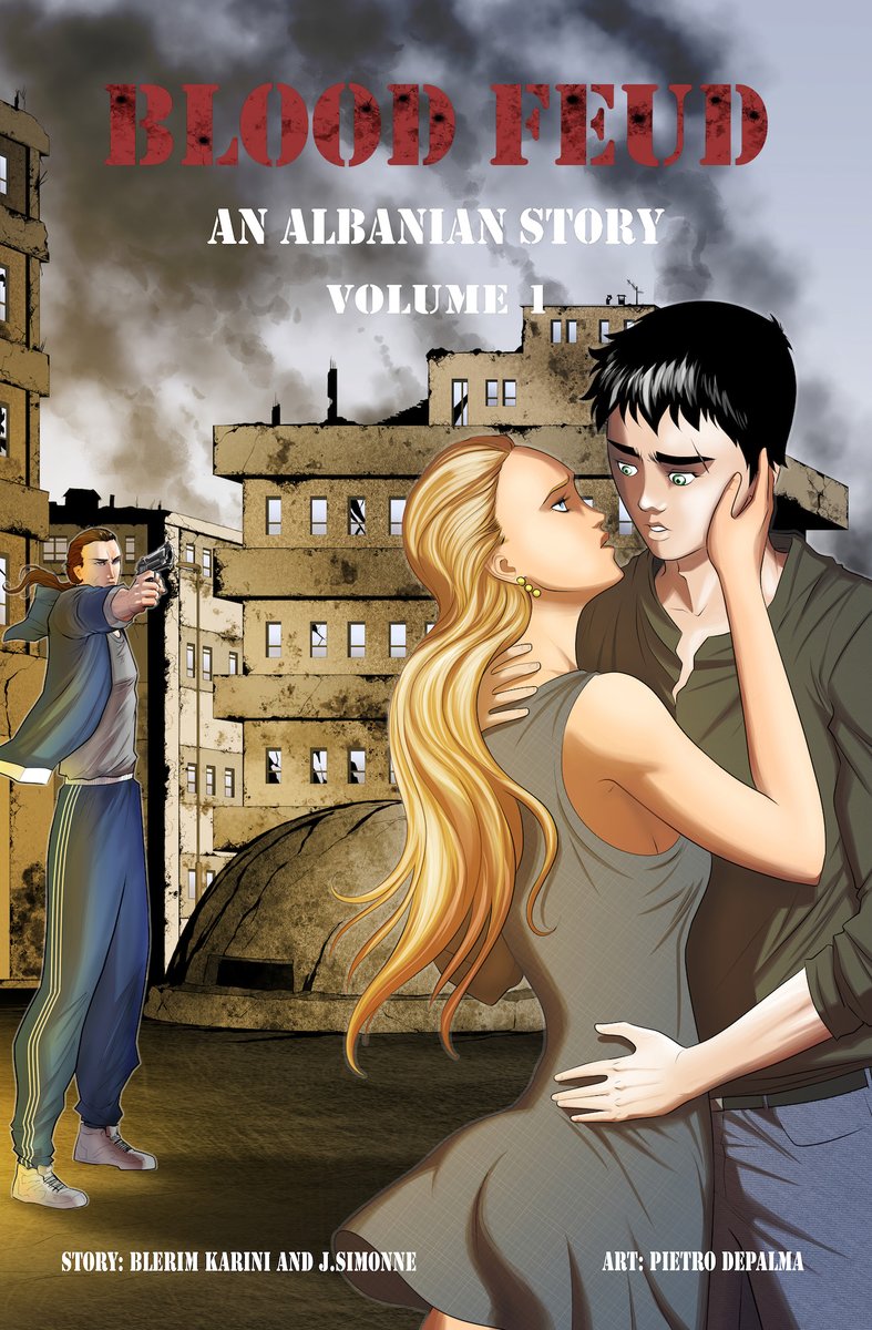 Southside Stories is very proud to announce our 2nd release: Blood Feud - An Albanian Story - Volume 1 is available online at Amazon Kindle, Apple Books, Globalcomix, Google Play and our website.
tinyurl.com/mth8rky9
#comicbook   #comicbookart  #graphicnovel  #indiecomics