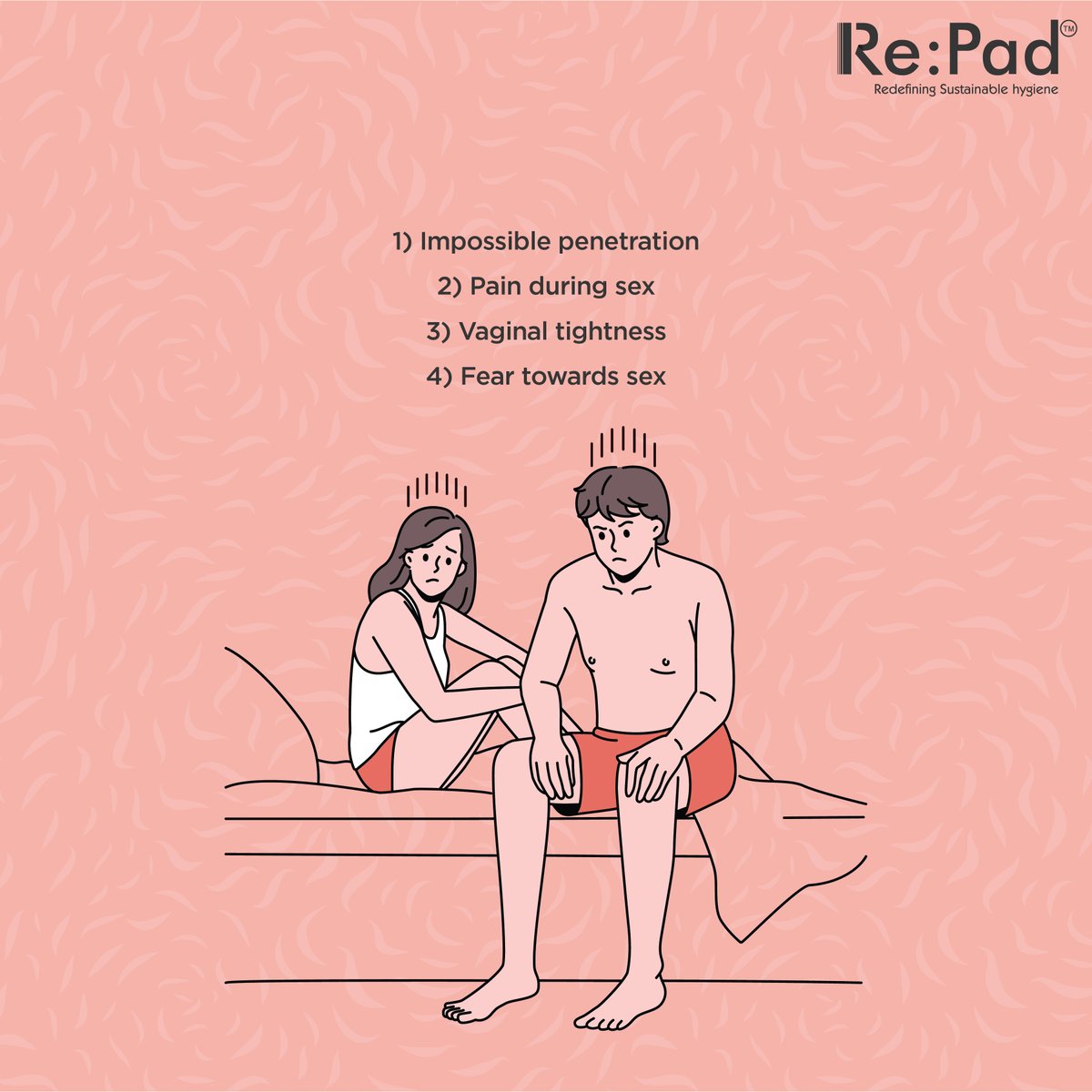 RePad4's tweet photo. Vaginismus is an automatic reaction of the body towards vaginal penetration. It is entirely possible to treat vaginismus, once the underlying cause is discovered.
#Repad #clothpads #womenhealth #womenhygine #menstrualhealth #sustainablemenstruation #vaginisumssymptoms #vaginismus https://t.co/2wBAOPrufF