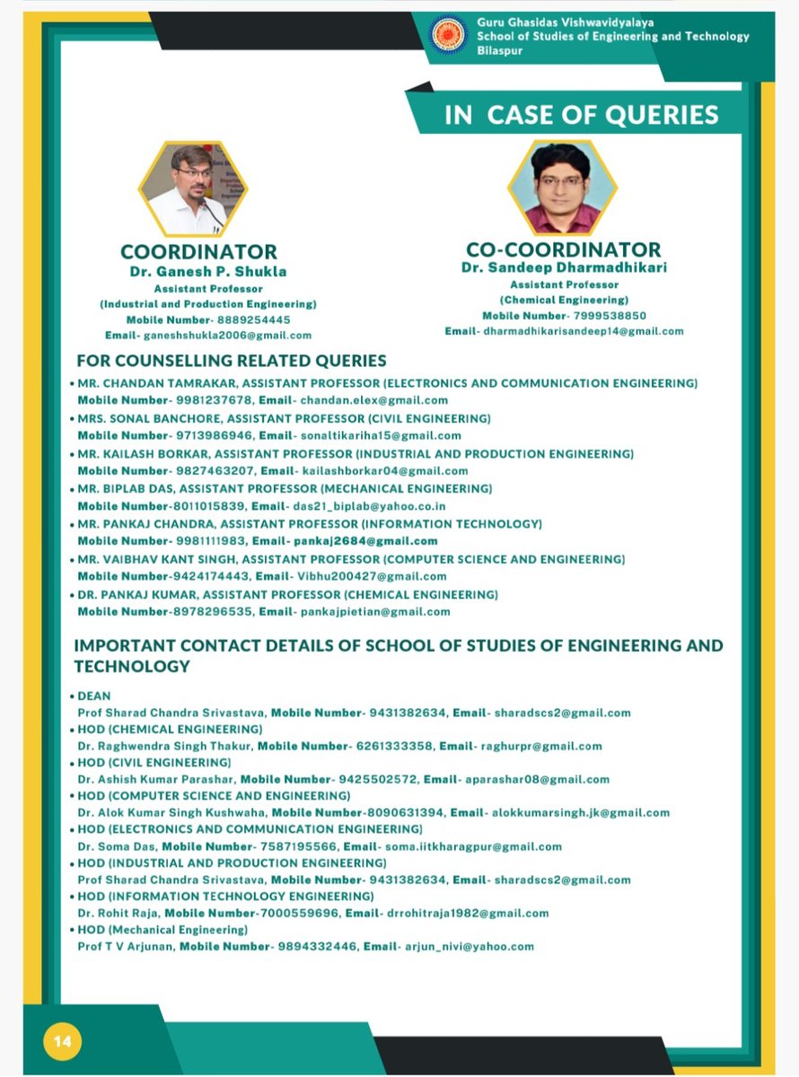 NssEnggTechGgv's tweet photo. #MTechadmission2023GuruGhasidasVishwavidyalayabilaspurchhattisgarh @ggv_smc @NssEnggTechGgv @chtamrakar @ganeshs51349395 @Nss_IPEGGV https://t.co/cHXJRJlIkc