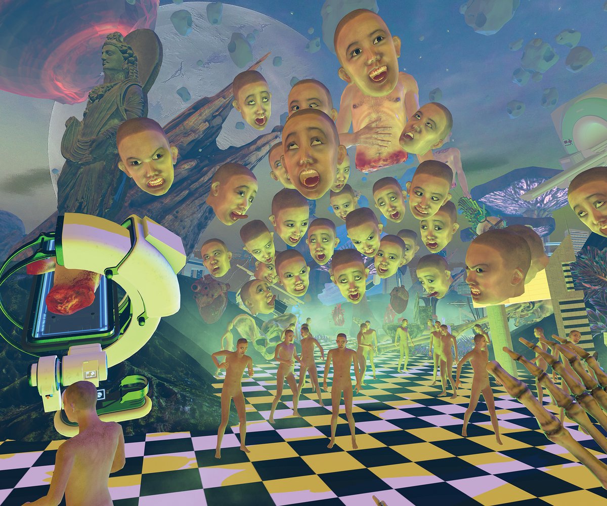 BlockMeisterNFT's tweet photo. This week on #ArtistSpotlight, we delve into the vibrant and thought-provoking world of Lu Yang's artworks. Join us as we explore their captivating fusion of traditional and contemporary influences, inviting us to question societal norms and embrace the power of self-expression. https://t.co/99RFURX9UU