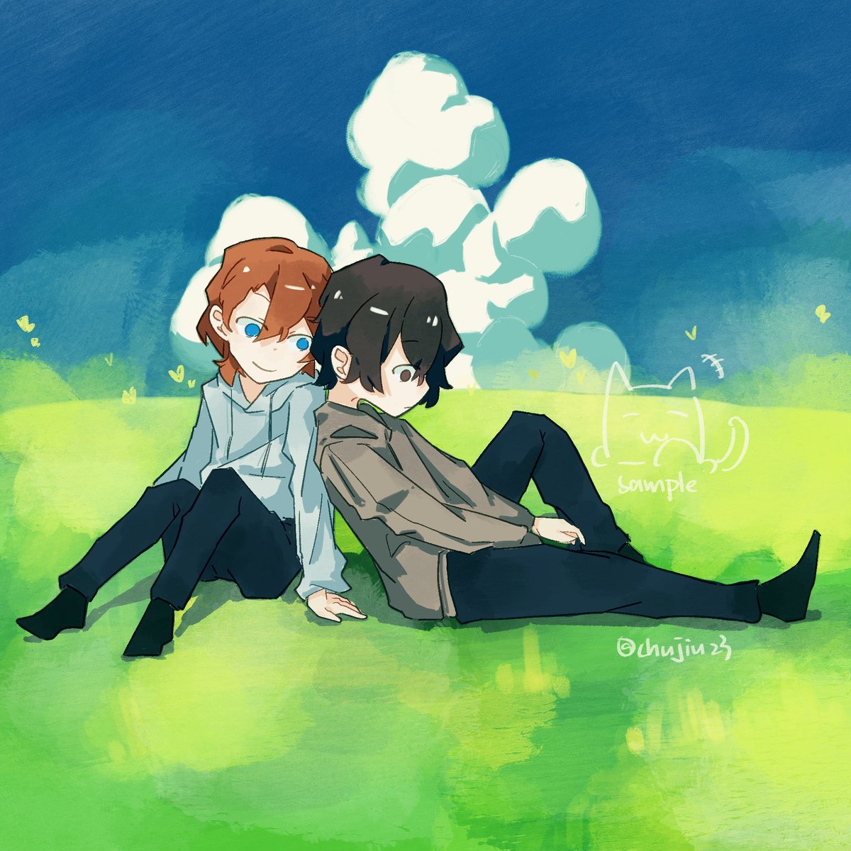 chujiu23's tweet photo. #文スト #BSD  #包帯無駄遣い装置生誕祭2023
“少年与爱永不老去” https://t.co/Nfy3mzOYNl