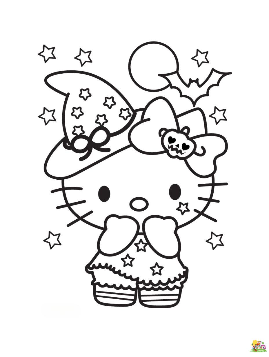 Printable Coloring Pages Yocoloring on X: Hello Kitty Hello Kitty