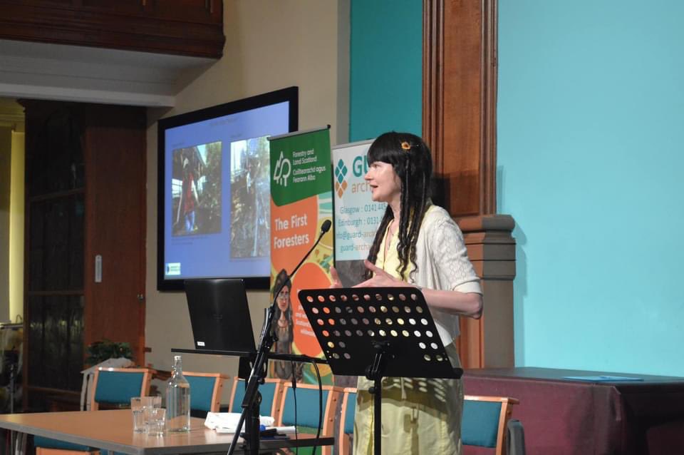 SuzanneMarie05's tweet photo. Thank you @socantscot for these lovely photos ©Society of Antiquaries of Scotland, from #ARP2023 in Edinburgh, 27th May, 2023. My presentation on performing the archaeology of #ML286 was dedicated to my Scottish Grandparents who emigrated to Canada in 1949. https://t.co/Fc6u5gyIek