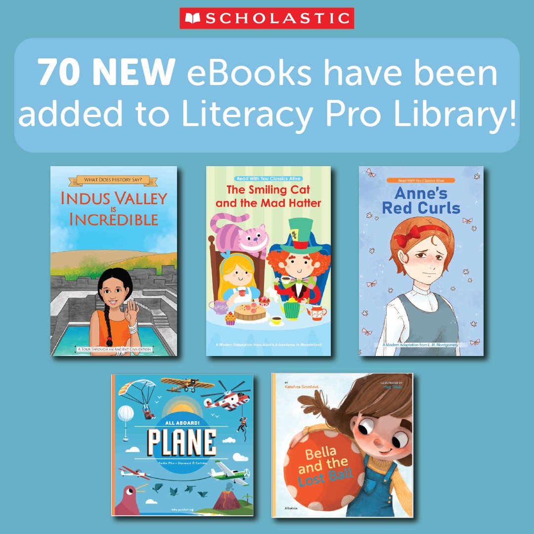 Scholastic Middle East & Africa on X: We've added 70 NEW eBooks to  Literacy Pro Library! The new books feature a range of STEAM and language  arts titles that will unlock the