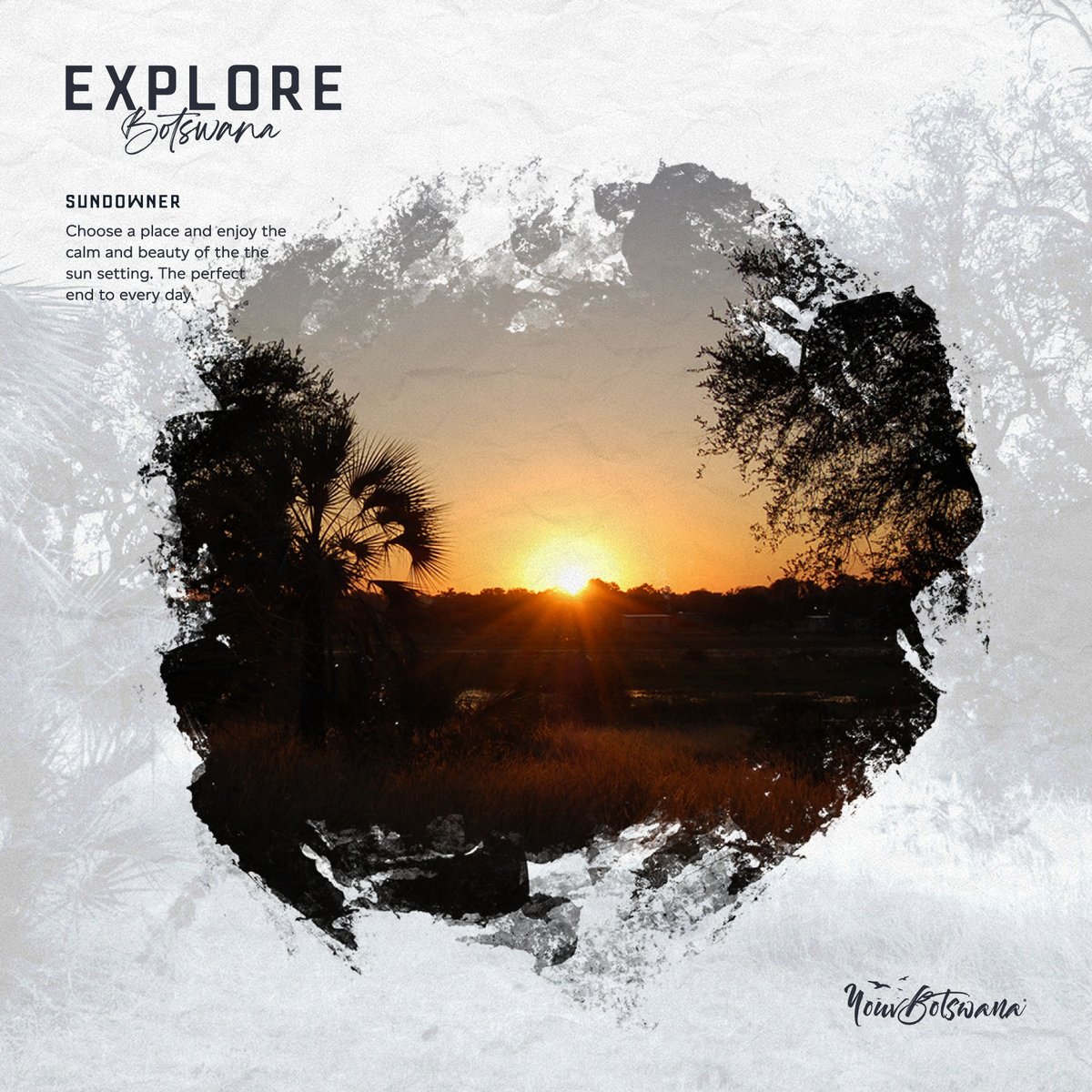 #botswana #explorebotswana #tourism #africa #marketing #creative #communications #travel #home #sunset