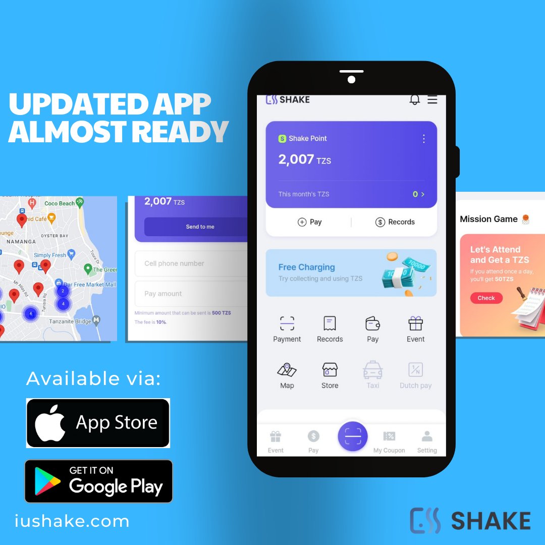An all-new update of our app will be available soon for all of you to make quick and easy payments at all our registered merchants!
#shake 
#iushake