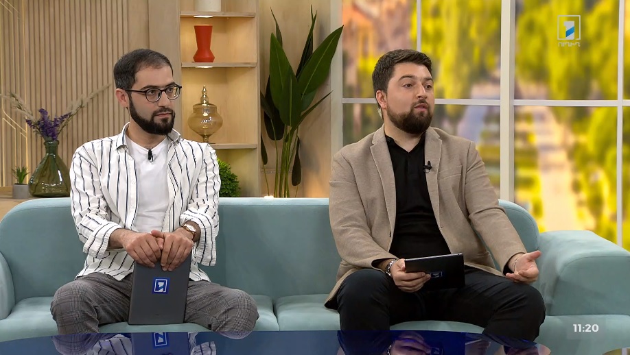 initiaty's tweet photo. Morning warm-up on @ArmPublicTV with Grig Gevorgyan and Armen Garamyan!!! #ARMLAT #ArmeniaLatvia https://t.co/6tee4eSi1B