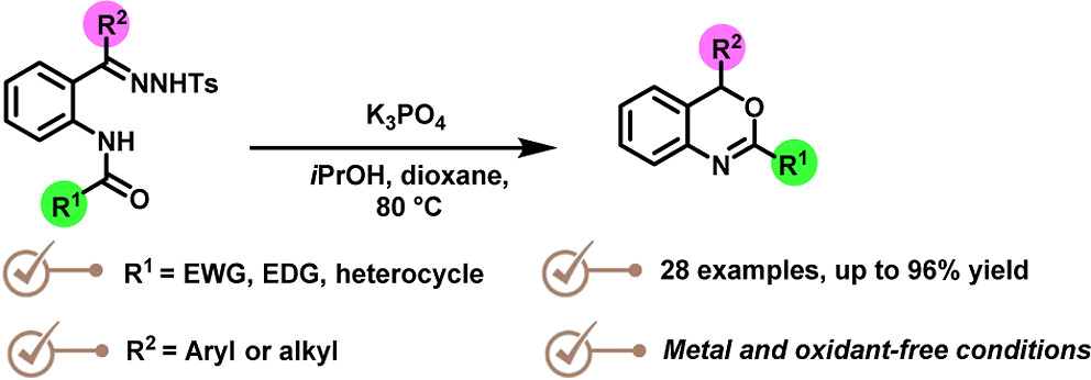 HamzeInsights's tweet photo. Intramolecular cyclization of N-tosylhydrazones enables the synthesis of novel NCEs with enhanced structural diversity.
Congratulations to Jun Yan on this remarkable achievement!👏 https://t.co/hqeZ9e7cEL https://t.co/gNdE3zb4ys