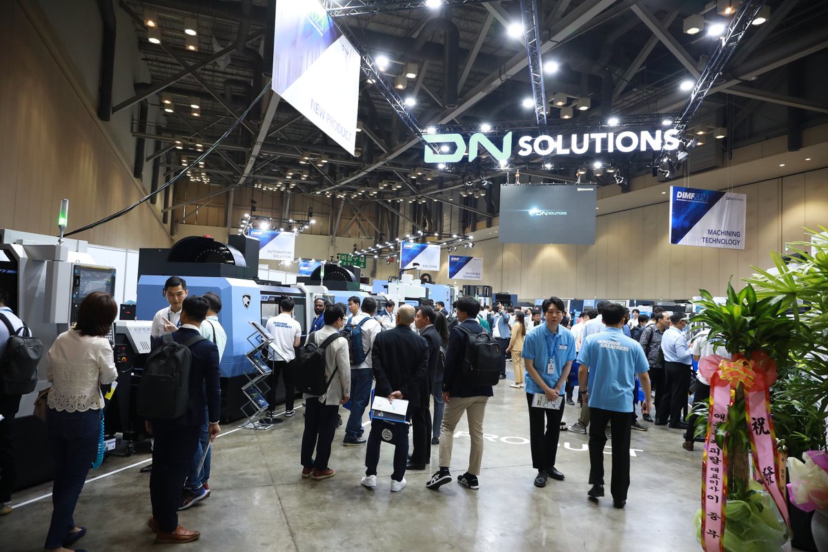 DN Solutions’ biennial International Machine Tool Fair took place in South Korea on 5-8 June, with over 4500 visitors from 55 countries in attendance. The company's exclusive UK and Ireland representative is Mills CNC @MillsCNC #MachineTools #machining #metalcutting #MachineShop