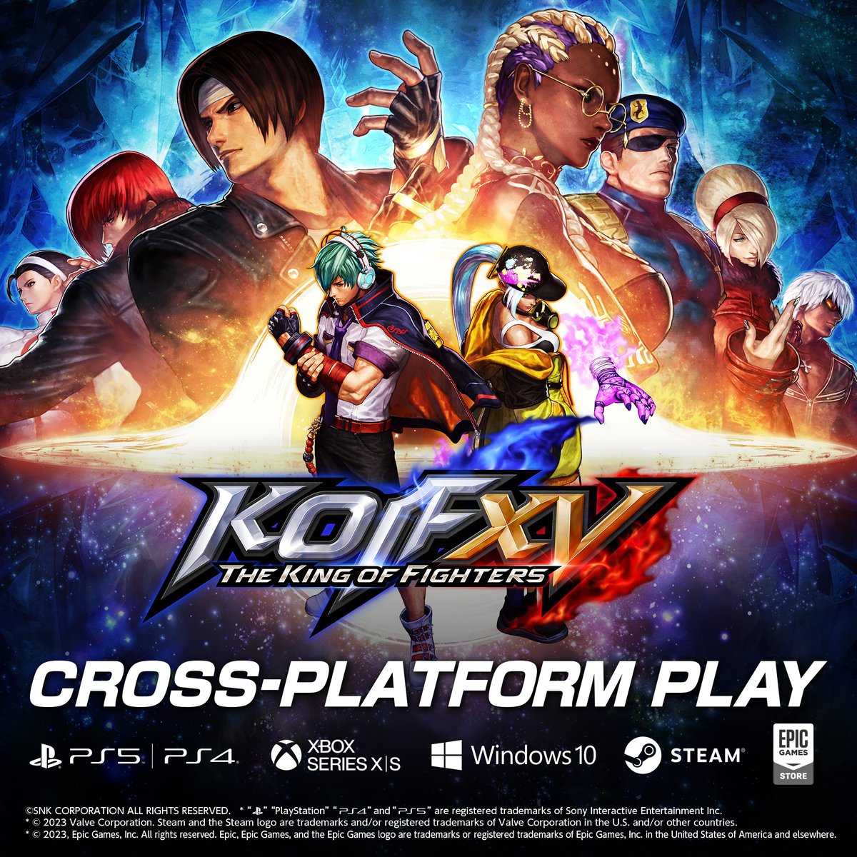 【KOF XV】
Take the fight across platforms online!
Hotly anticipated cross-platform play now live!

#KOFXV #KOF15 #GOENITZ