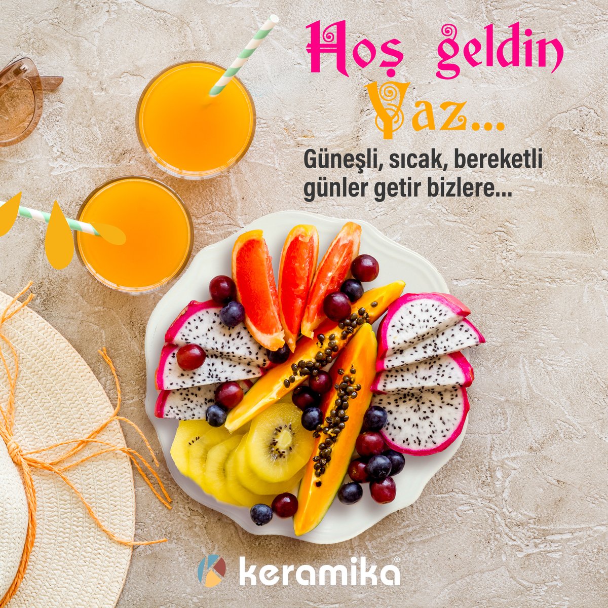 Hoş Geldin Yaz...
Güneşli,Sıcak,Bereketli Günler Getir Bizlere...
#keramika #hoşgeldinyaz #gündönümü