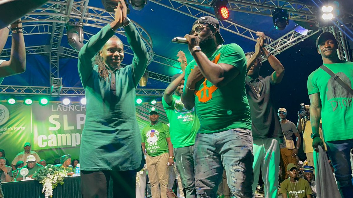 dsengeh's tweet photo. In 5 days, we go to the polls to re-elect @PresidentBio as President of #SierraLeone #NoRunOff. It's been truly fun to be on the road recounting all our gains and reaffirming our commitments to move our nation forward💪. We are eager to keep serving and making Salone better. ❤️ https://t.co/oZrZBkyV3H