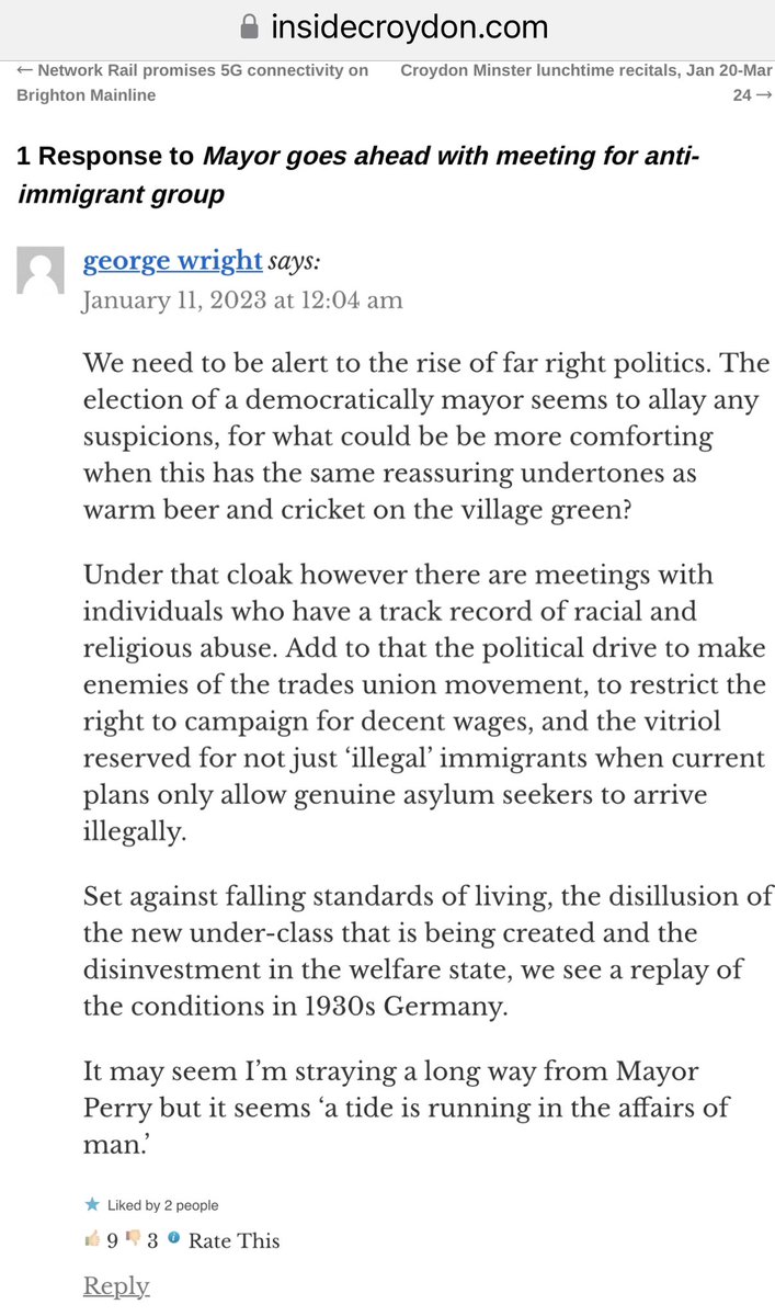 .@CroydonVA why are you allowing this group, with a sitting committee member who holds the most right wing anti immigrant views, to be part of @CroydonLottery insidecroydon.com/2023/01/10/may… insidecroydon.com/2014/11/24/uki… @FTiCroydon @DoveyAndy @TellMamaUK @InsideCroydon @Caf @Localgiving