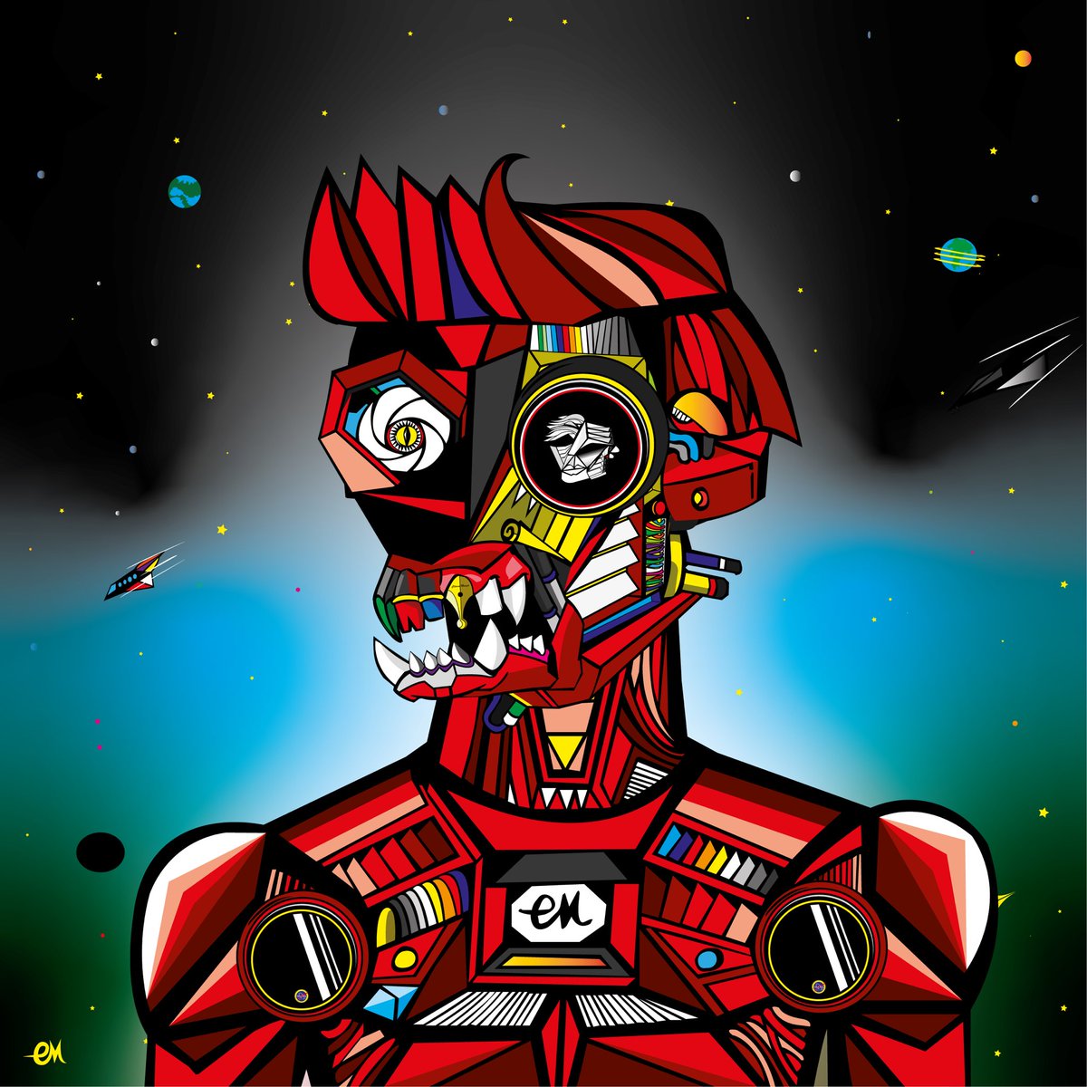 Parzival_Z_'s tweet photo. 🔷️ [@bycmNFT 🎁]

🔸️Je vous en ai parlé hier soir
Clément Mougel l'artiste du projet @AristocratsByCM 
A lancé 2 #Giveaways de sa collection perso

🔹️Le 1er c'est " The RedKing 👑🔺️ " c'est un 1/1 de la collection [ByCM] Sa propre collection 😱
https://t.co/SZnaohCLSC https://t.co/ujFVranz8u