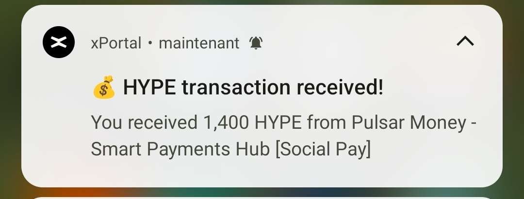 BenJ_fra's tweet photo. Almost instant transfer from a @pulsarmoney interaction !
That's insane, a game changer in #interact2earn !
Can't wait to see the next steps ! https://t.co/PF2nlLpfpe