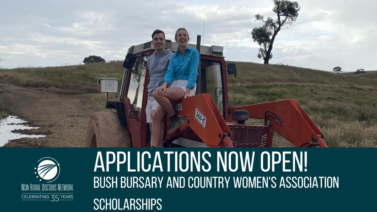 Do you want to experience all that a rural life and career has to offer? 
Applications NOW OPEN to #nursingstudents, #midwiferystudents and #medstudents for Bush Bursary and @cwaofnsw Scholarships: bddy.me/446l3W1 

#rdn #ruralhealth #bushbursary #ruralhealthcare