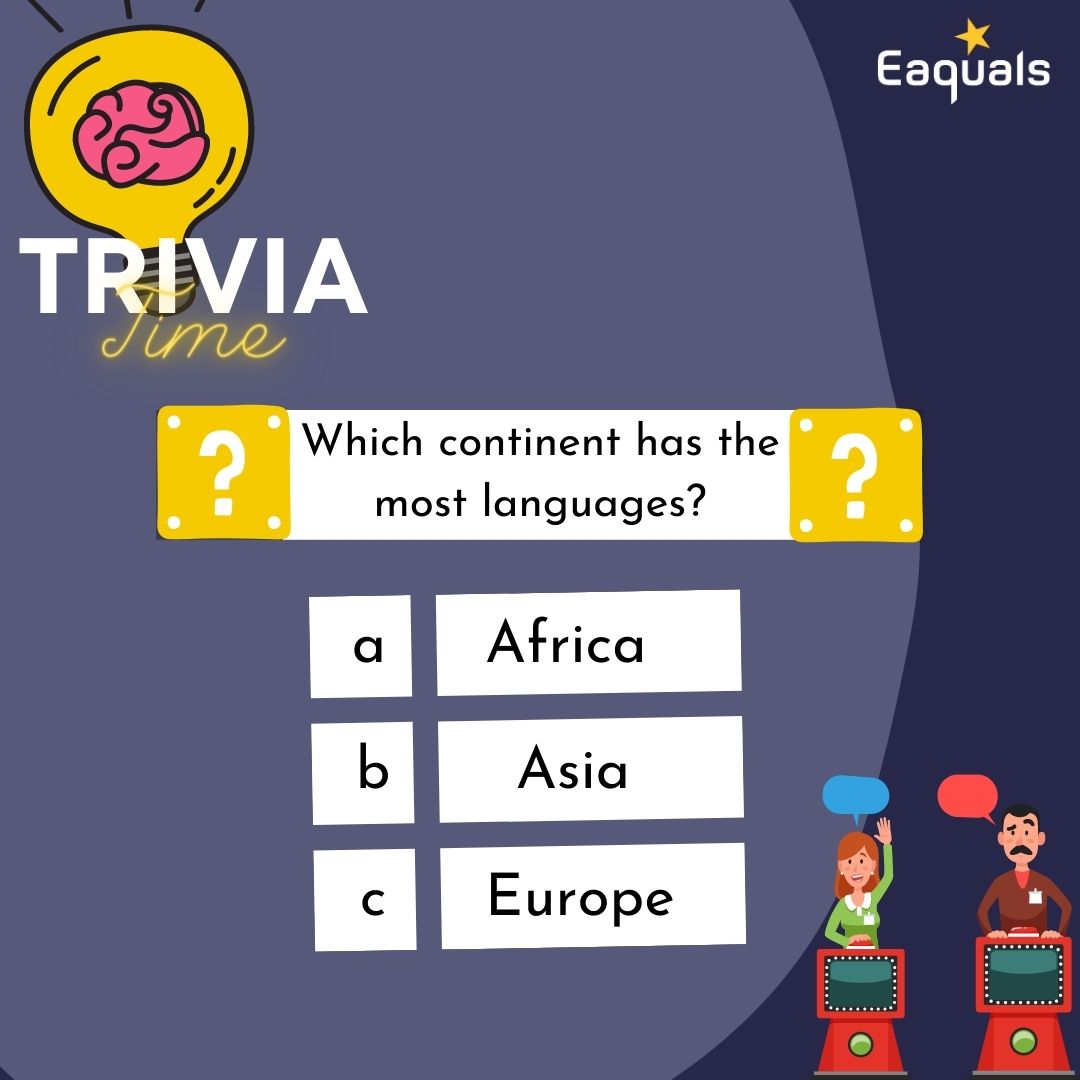 #TriviaMondays

Not all continents have the same number of #spokenlanguages. For instance, if we look at the Pacific, there are approximately 1313 #languages, whereas there are 1064 in North & South America. Who do you think has the most? Let us know in the comments 🤔
#Eaquals
