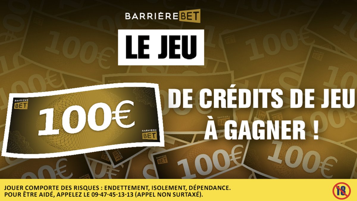 barriere_bet's tweet photo. 🎁Concours
A l'occasion du match France vs Grèce, on vous offre 10x10€ de crédits de jeu. 
Pour jouer dites nous si Kylian Mbappé va marquer ce soir.
Participez en :
1. 🔄RT et Follow
2. 🖊️Ta réponse en commentaire
3. Ajoute le #barrierebet 
🍀TAS le 20/06 https://t.co/aZ0PmKYuTE