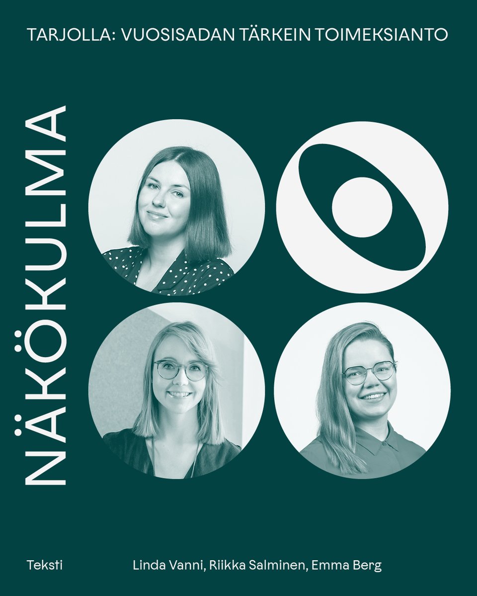 Mitä jos ympäristön kantokyvyn ehdoilla toimiminen olisikin työmme ensisijainen lähtökohta, kysyvät muotoilijat Linda Vanni, Riikka Manninen ja Emma Berg kirjoituksessaan. 

👇 ornamo.fi/artikkeli/tarj… 

#kestävyysmurros #muotoilu #työyhteisöt