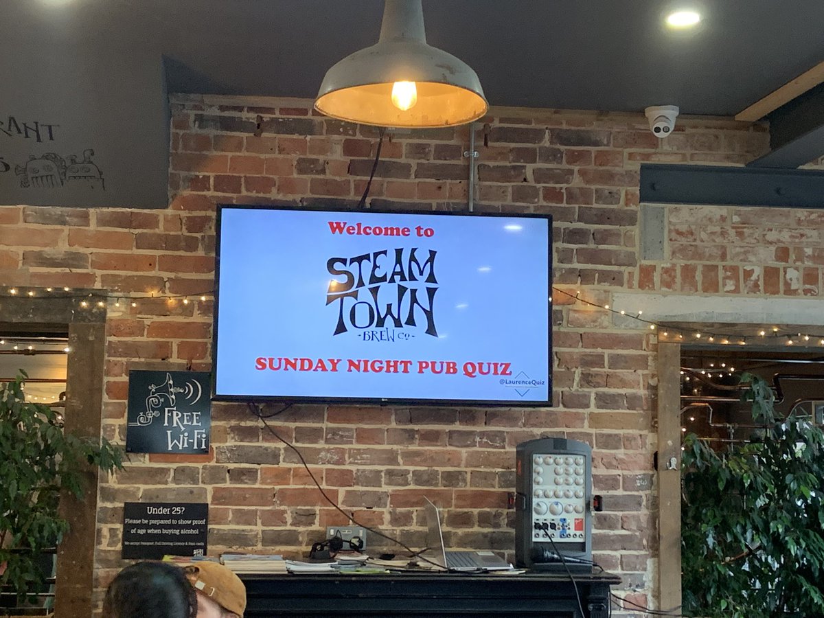 Introducing Our Deaf and Hearing Impaired Friendly Experience! After a successful trial last night the @CompleatQuiz @steamtownbrewco can now offer a visual quiz experience by showing all questions and answers on the large screen in the main Bar area. #InclusiveExperience