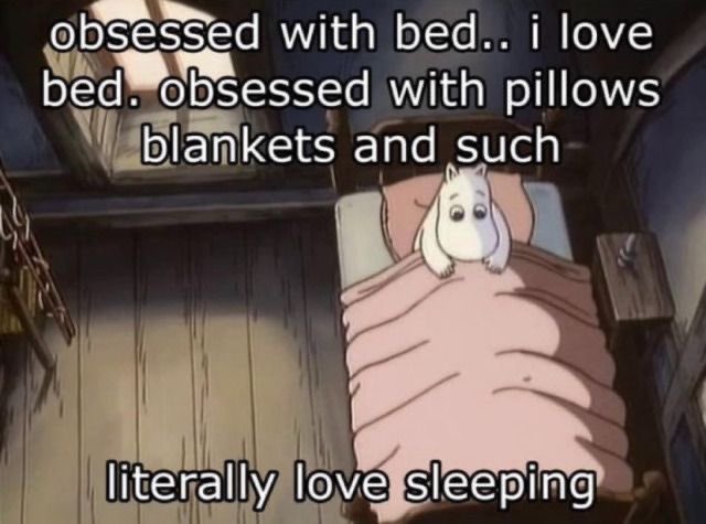 i love sleeping i love my bed