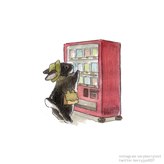 「何かを持っている 自動販売機」のTwitter画像/イラスト(新着)