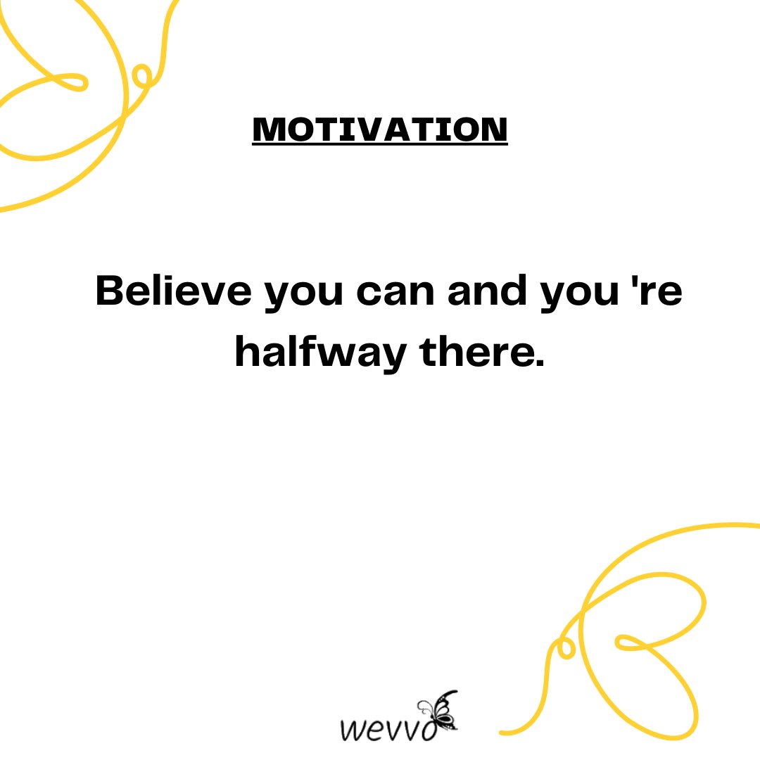 Believe you can and you're halfway there 
~Theodore Roosevelt

#wevvocommunity #lifemotivation #keepgoing #mondaymotivation #nevergiveup #inspiration #mondayinspiration #Strongwomen #Changeyourmindset #affirmationsoftheday