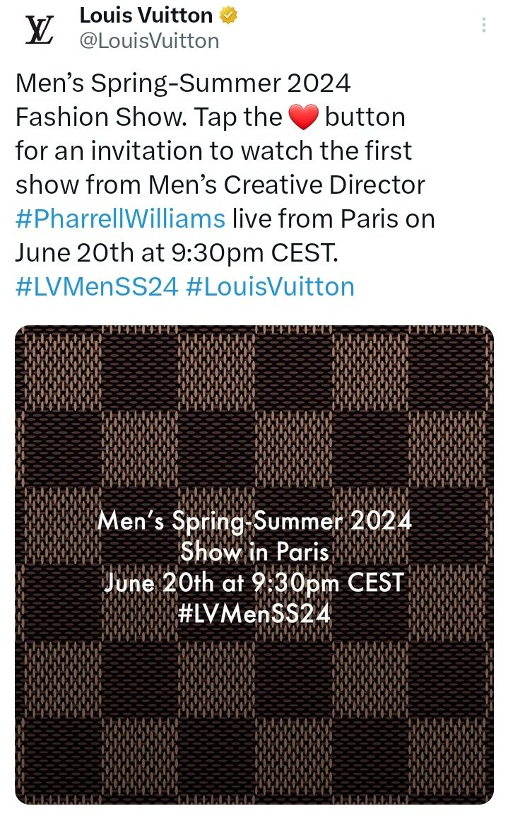 Watch the Louis Vuitton Men's Show Live From Paris