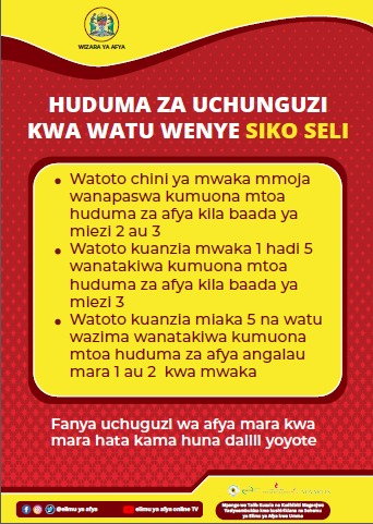 tancda's tweet photo. #TANCDA Fahamu Kuhusu Sikoseli: 
#VunjaMduara Pima, Jua hali yako ya Sekoseli https://t.co/OZ0AmZkBmj