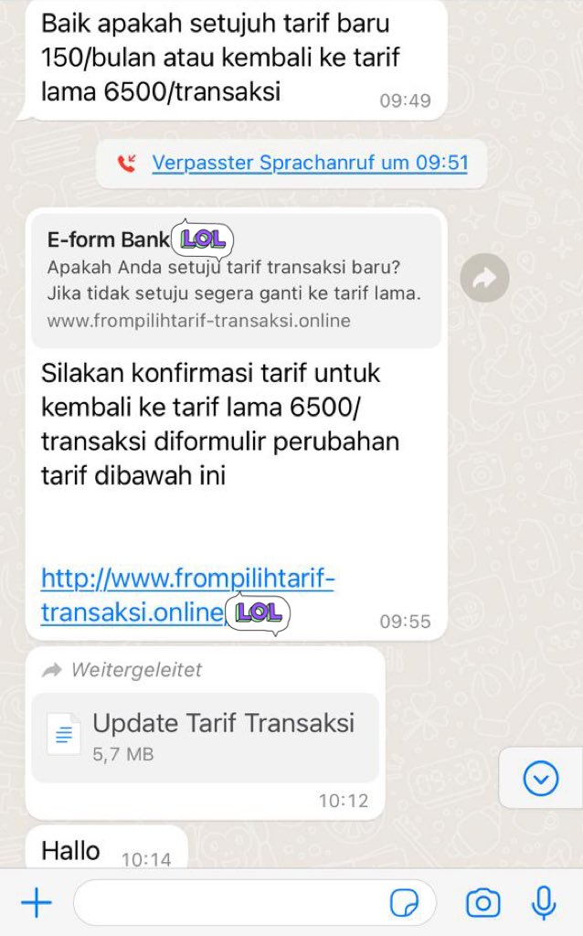 madeboga's tweet photo. 5. Dikarenakan yg punya tabungan Om Sy maka di fwd lah pesan tsb kepada Om Sy.
Dengan mencoba mengkonfirmasi apakah betul hal tsb benar adanya dari lihak B*I

Tapi yg namanya PENIPU pasti tidak mau mengaku! https://t.co/dOGUL58v8x