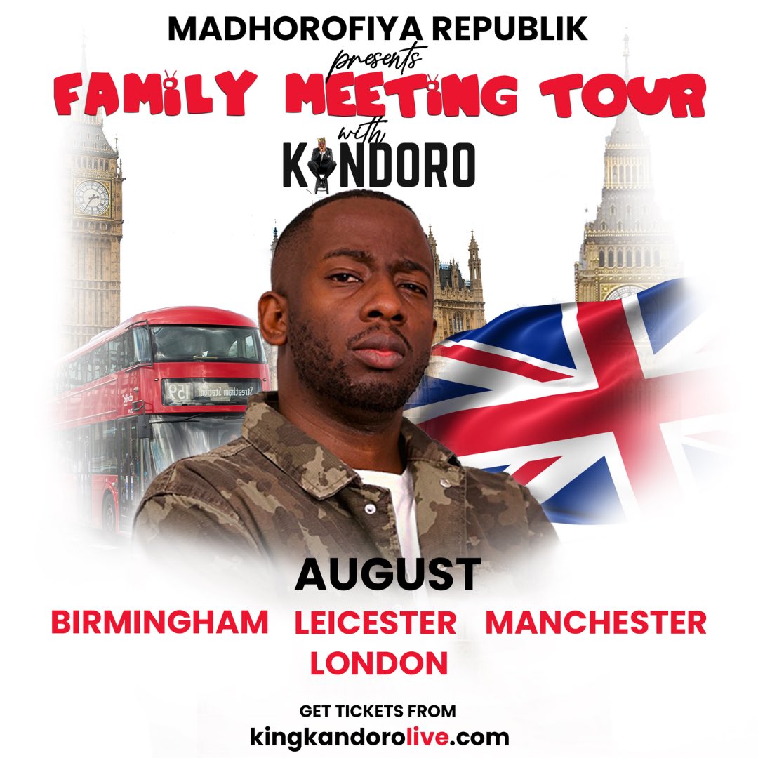 🚨 Family Meeting Tour UK Edition! 🚨 

Birmingham tickets are now LIVE! 

Only a 100 seats available for that show, so please jump on and get yours ASAP. 

London, Manchester &amp; Leicester dates loading! 

Get tickets from kingkandorolive.com ! #FamilyMeetingTour