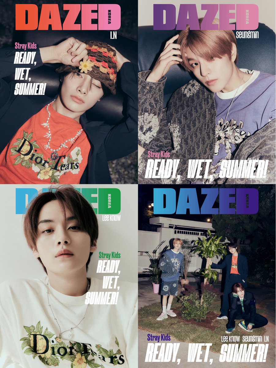 Stray Kids' I.N, Seungmin and Lee Know grace the cover of Dazed Korea.