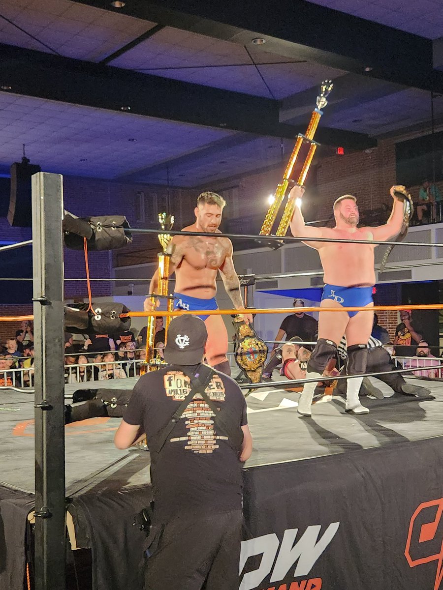 Congratulations to The Workhorsemen @Antnyhenry and @RealJDDrake for winning the DPW Tag Festival and th DPW World Tag-Team Titles!!

@Amberyoung623