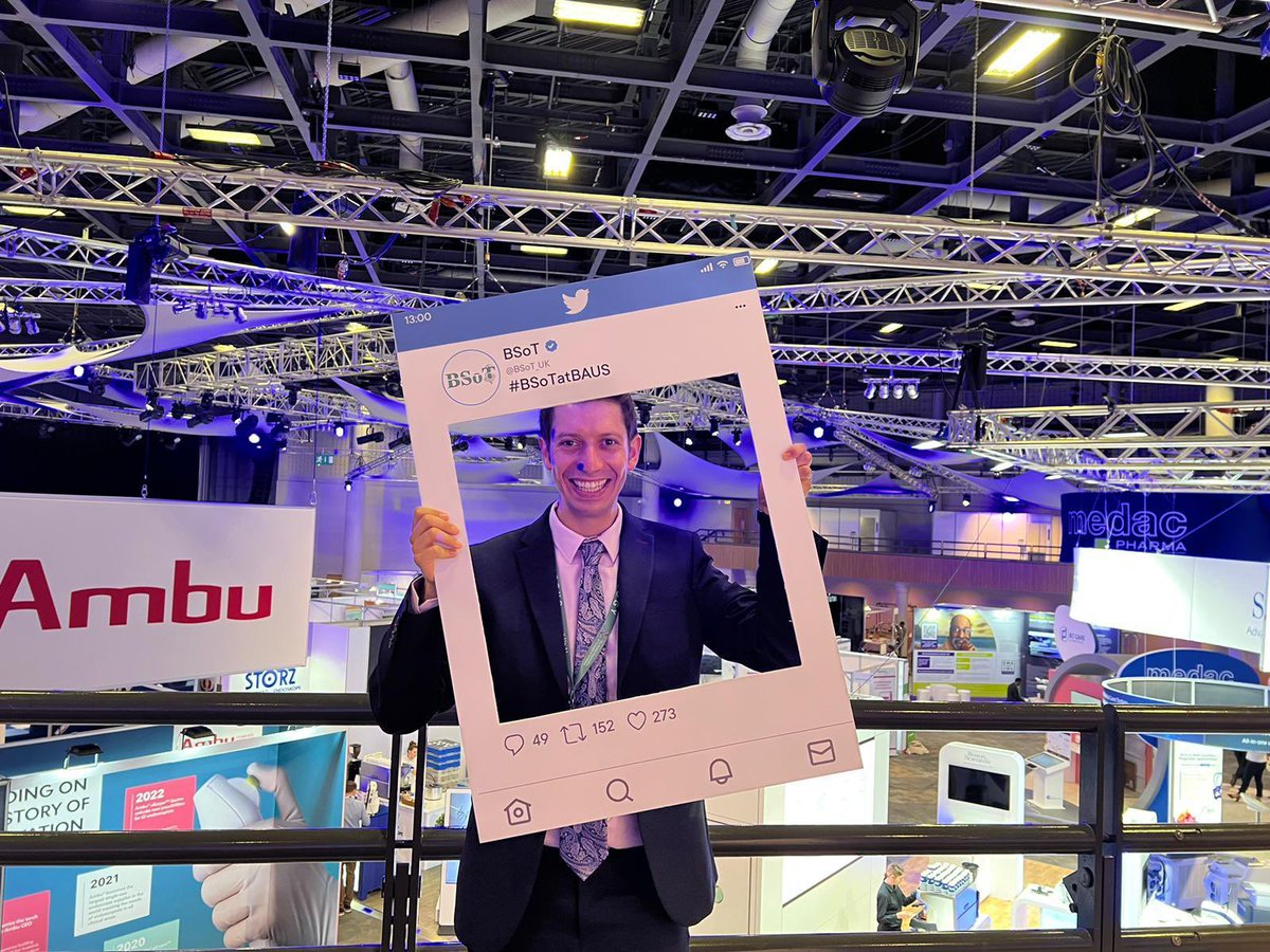 Come to the @BSoT_UK stall at #BAUS23 to enter our twitter selfie competition. Prize winners will be announced on Wednesday. #BSoTatBAUS