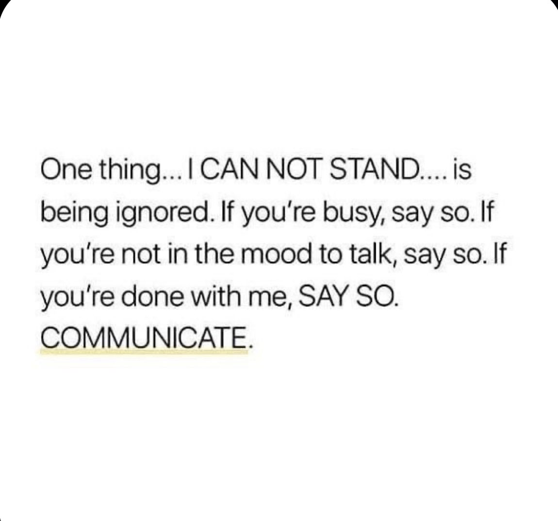 Just communicate