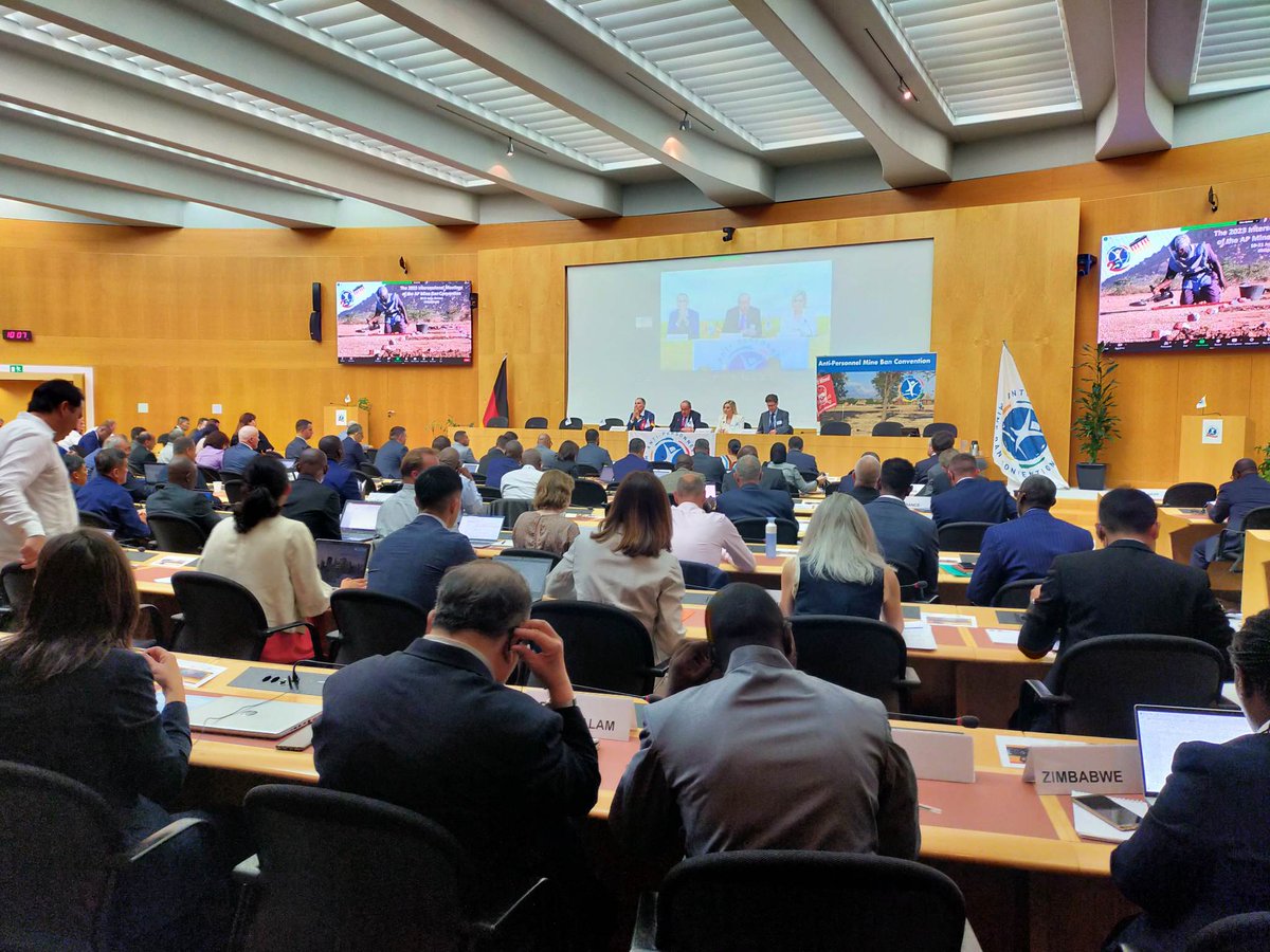 For 3 days, we're taking part in the #MineBanIM to continue promoting a people-centred approach to #HumanitarianMineAction. We will emphasize the importance of assisting victims of #landmines & #ExplosiveRemnantsofWar with a particular focus on mental health &psychosocial support