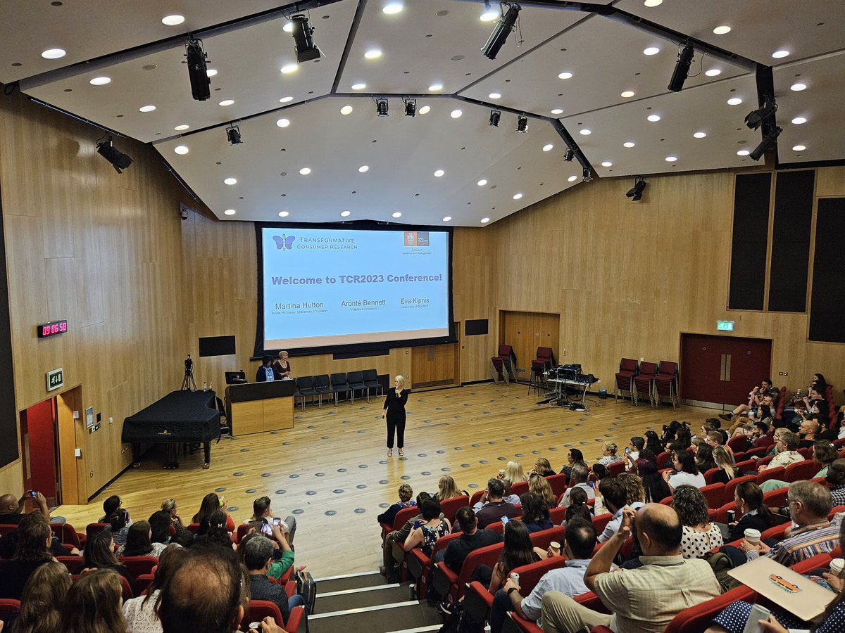 Excited to be at the 2023 Dialogical Transformative Consumer Research conference to work on 'Inclusive Art Consumption' with our fab team. Thanks for hosting <a href="/RoyalHolloway/">Royal Holloway</a>! #TCR2023