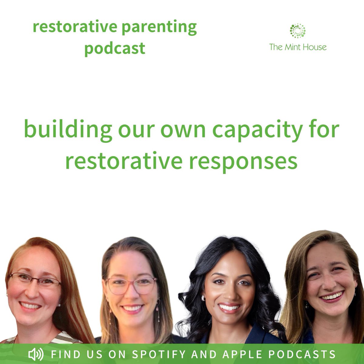 Have you listened to our Restorative Parent Podcast? 
The Restorative Parenting podcast is a space for parents to explore what it means to be a restorative person in family life and think about the ways we can help our children develop a restorative mindset and skills.