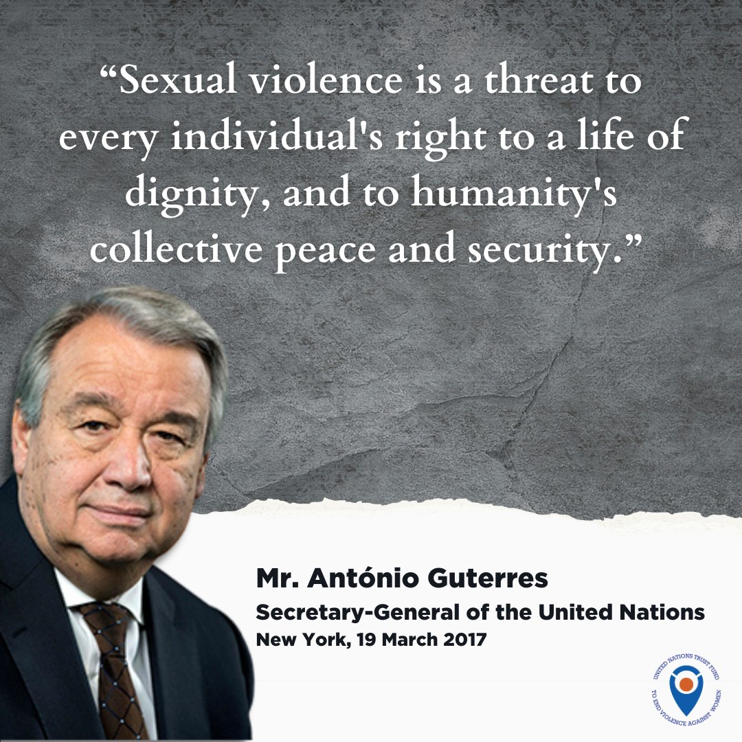 In conflicts, women and girls are primarily and increasingly targeted by the use of sexual violence, including as a weapon of war.

#UNTF invests in CSOs/WROs supporting & empowering survivors of all forms of #VAWG, including conflict-related sexual violence. #EndRapeInWar